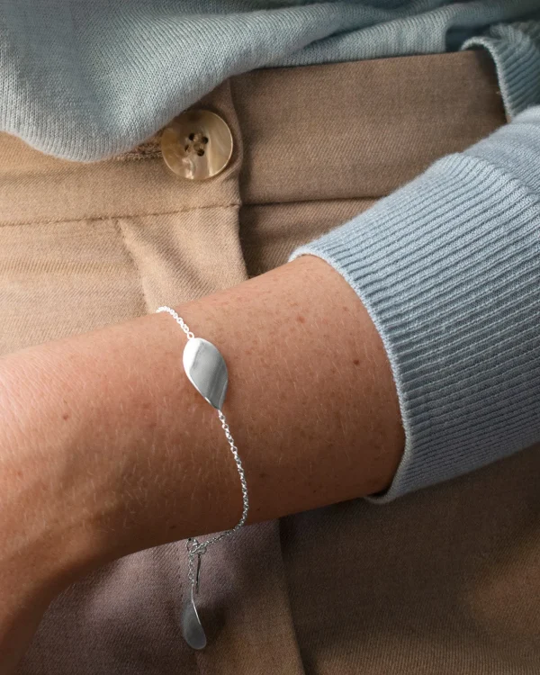 Aqua bracelet silver