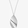 Aqua necklace silver