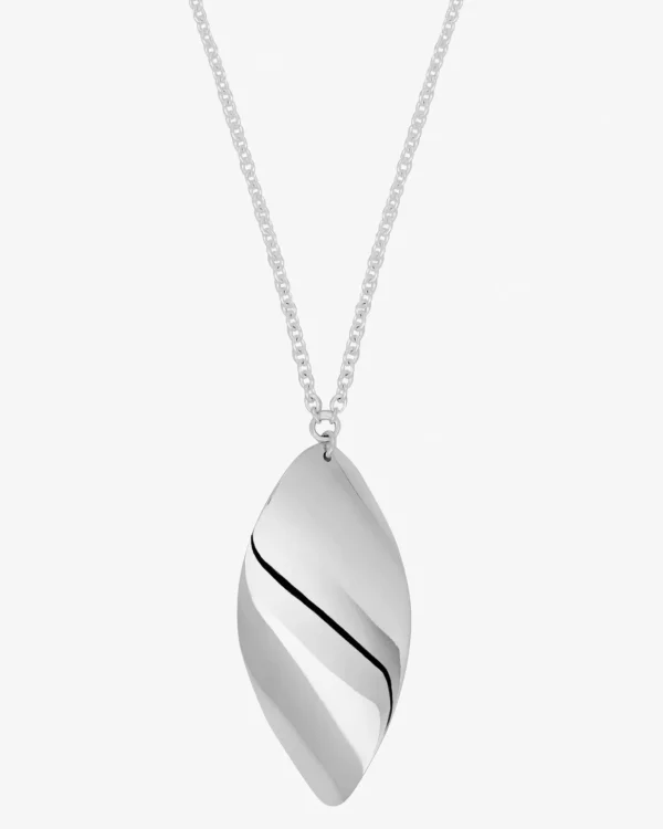 Aqua necklace silver