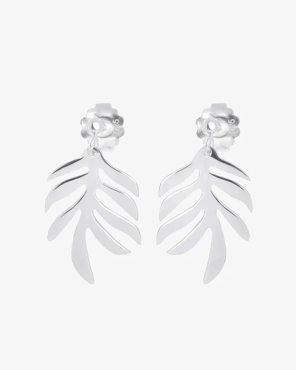 Autumn Leaf studs silver