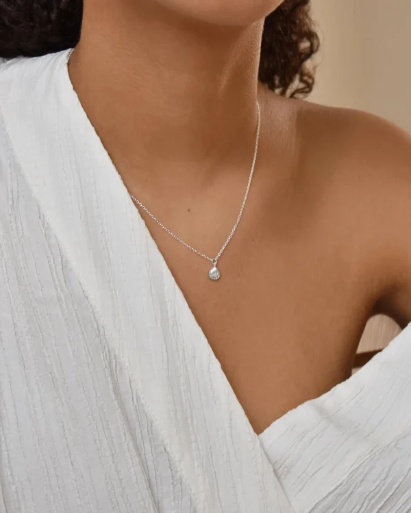 Beach single necklace silver
