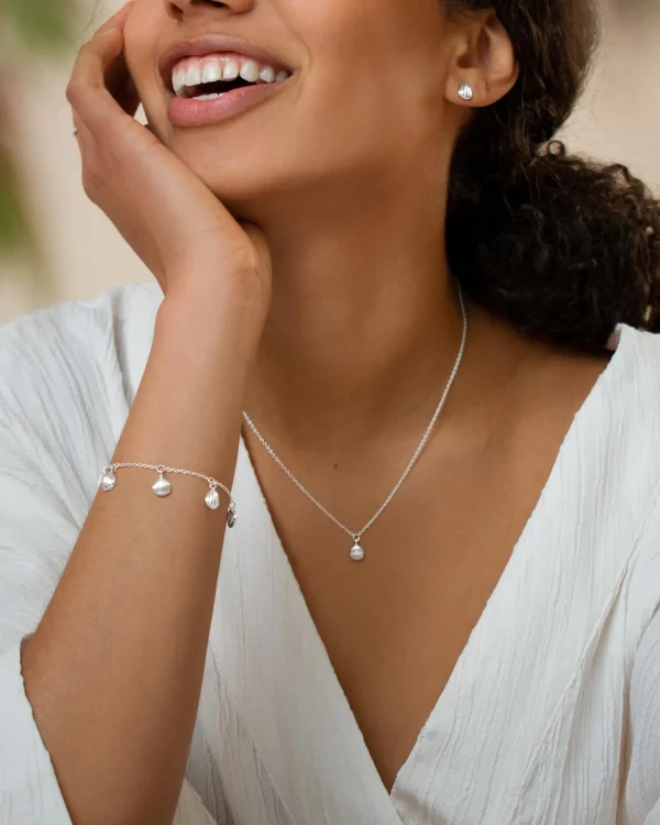Beach single necklace silver