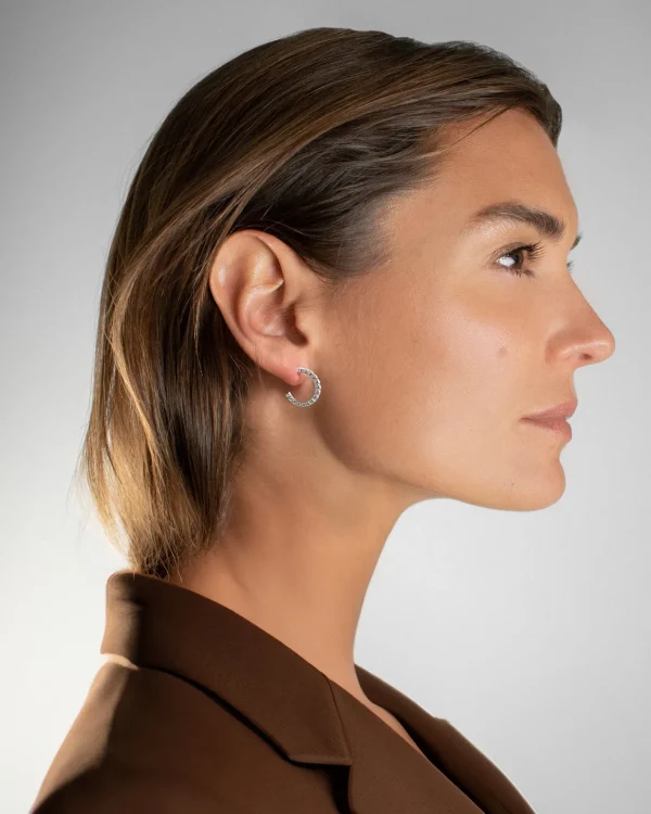 Bliss hoops silver