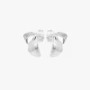 Botanica double studs silver