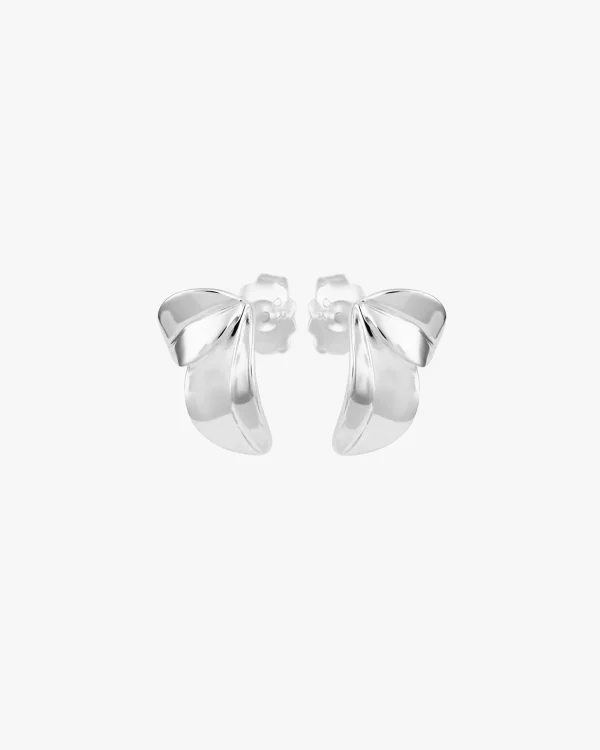 Botanica double studs silver