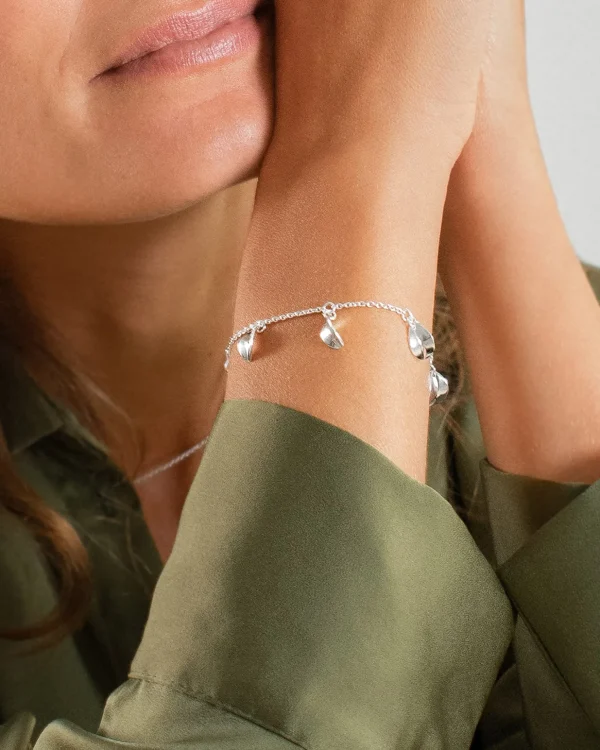 Botanica drop full bracelet silver