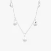 Botanica drop full necklace silver