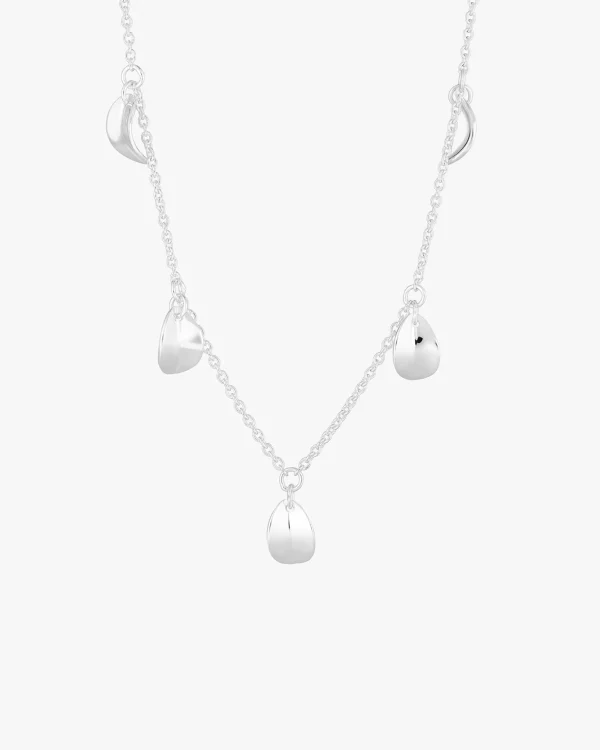 Botanica drop full necklace silver