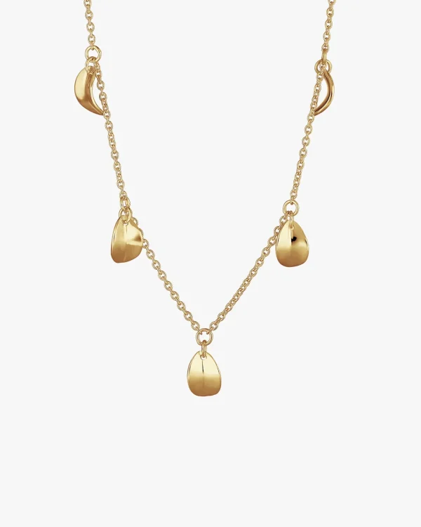 Botanica drop full necklace gold
