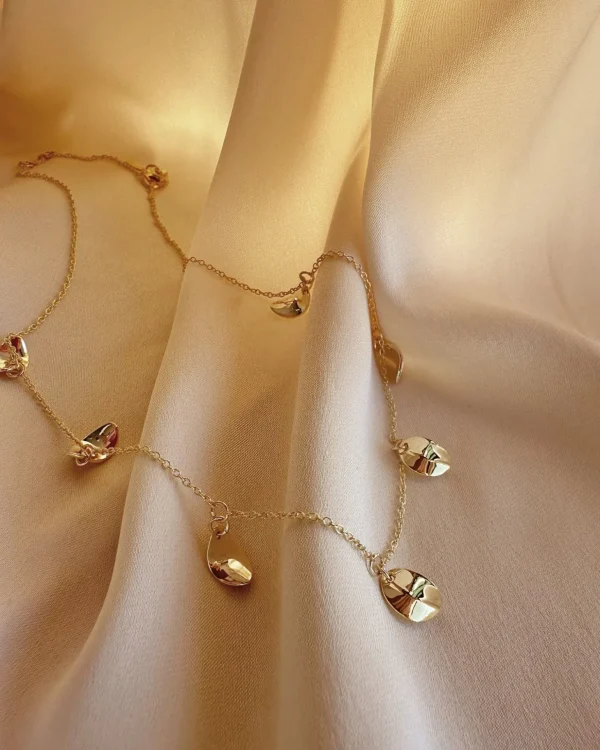 Botanica drop full necklace gold