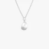 Botanica drop necklace silver