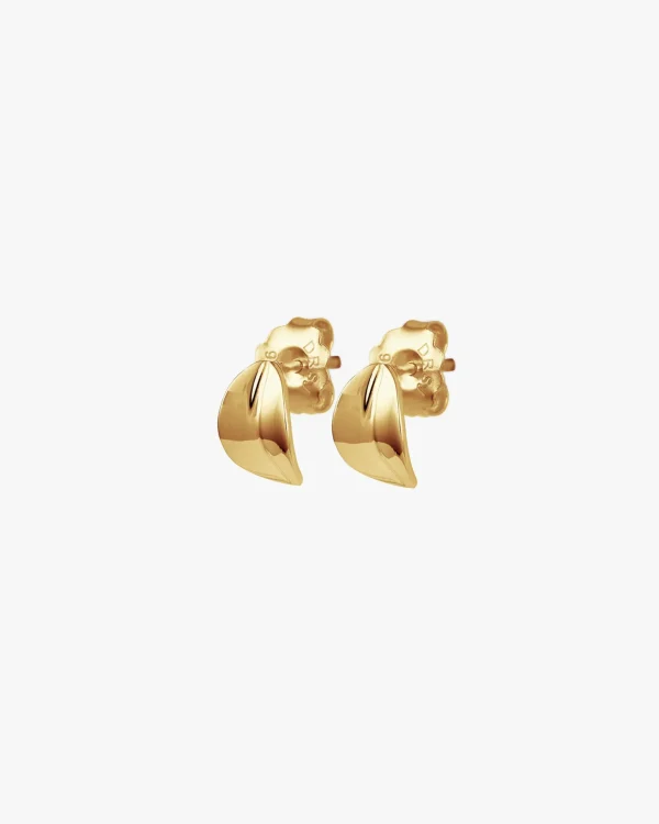 Botanica drop studs gold