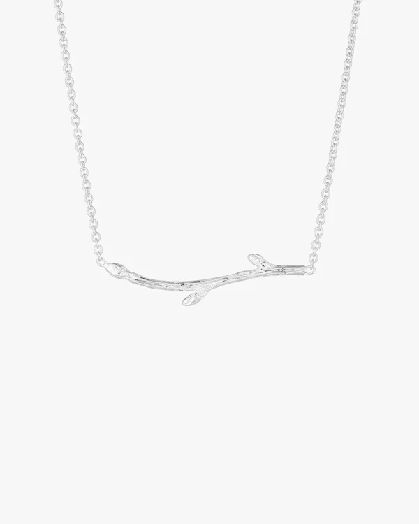Branch necklace silver
