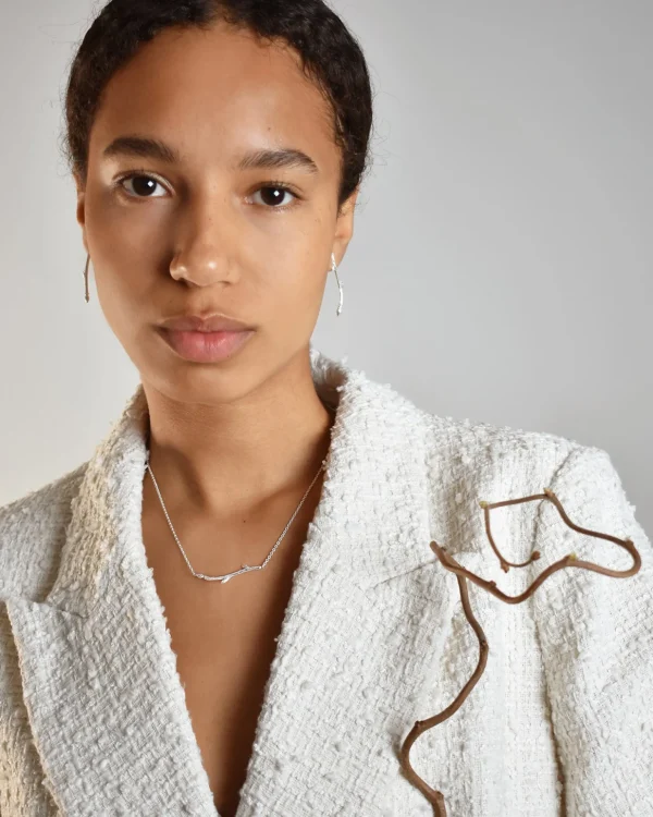 Branch necklace silver