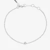 Diamond Sky drop bracelet silver