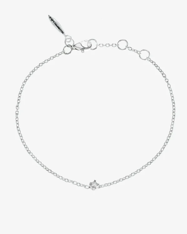Diamond Sky drop bracelet silver