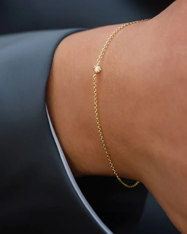 Diamond Sky drop bracelet gold