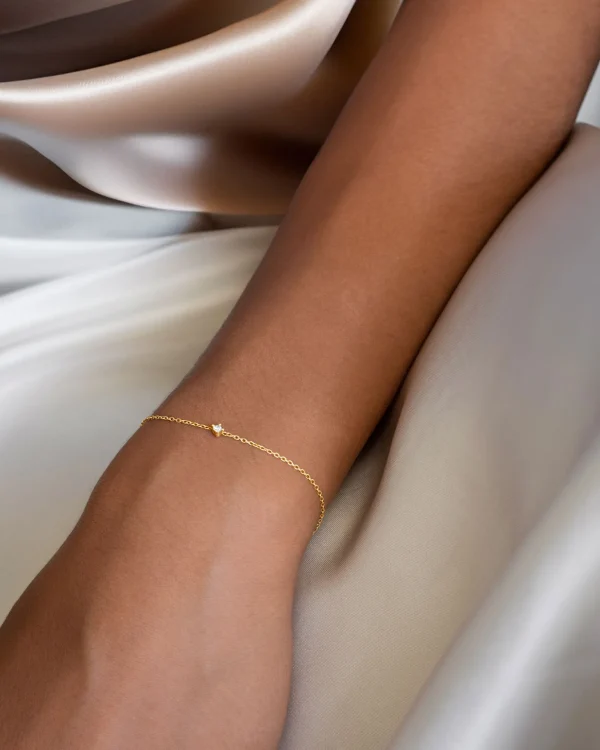 Diamond Sky drop bracelet gold