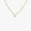 Diamond Sky drop necklace gold