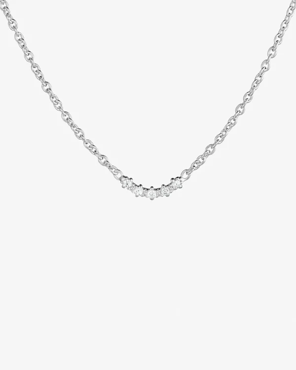 Diamond Sky fall necklace silver