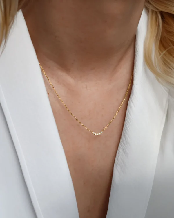 Diamond Sky fall necklace gold