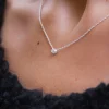 Diamond Sky single necklace silver