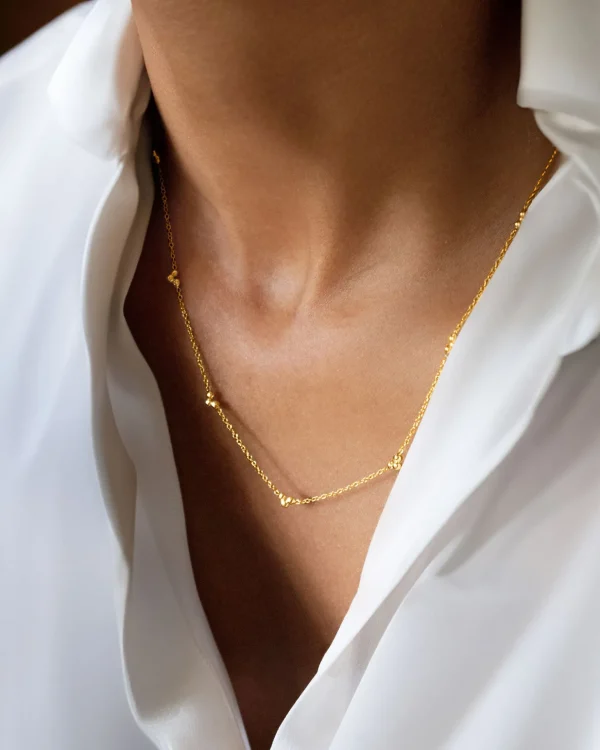Drops full necklace gold