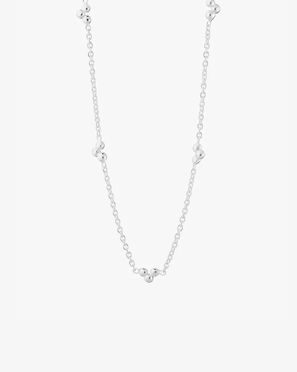 Drops full necklace silver