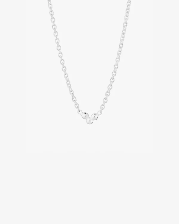 Drops necklace silver