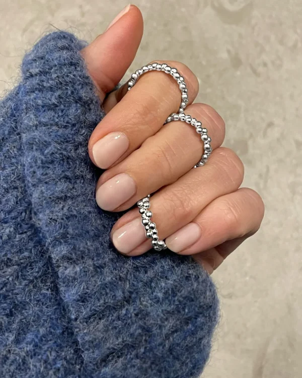 Drops ring silver