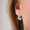 Drops small hoops silver