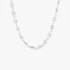 Empower drop chain necklace silver