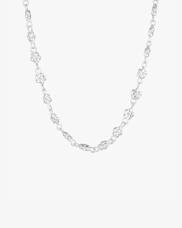 Empower drop chain necklace silver