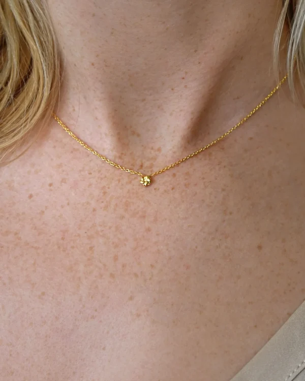 Empower drop necklace gold