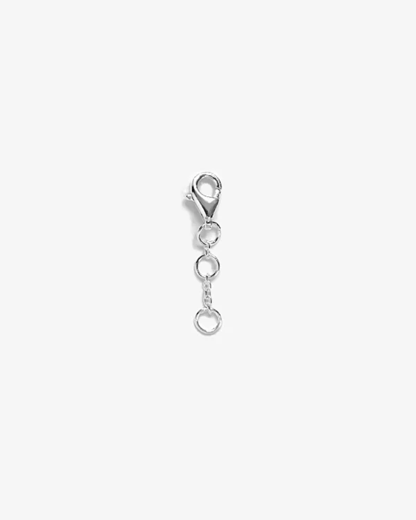 Extra chain drop bracelet silver