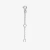 Extra chain drop necklace silver
