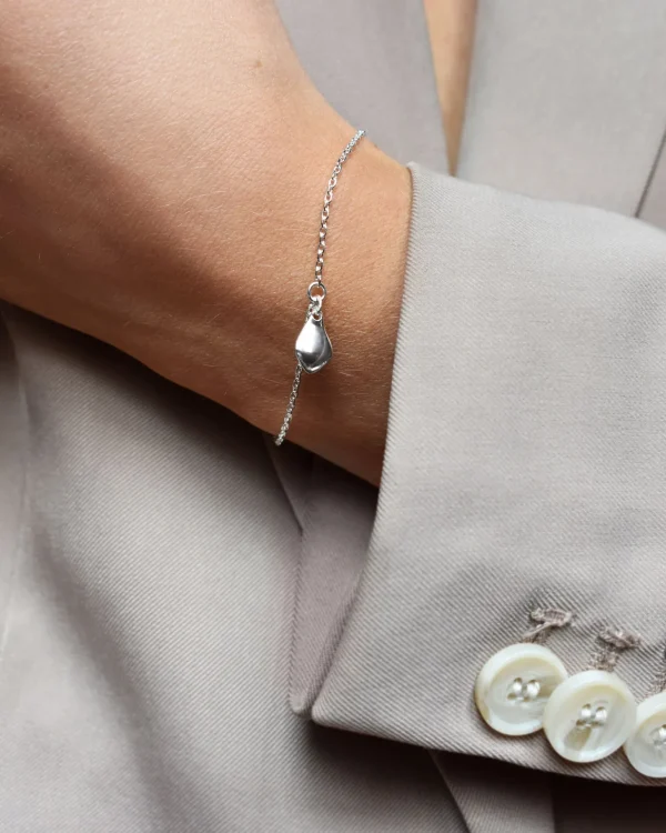 Gaias Grace drop bracelet silver