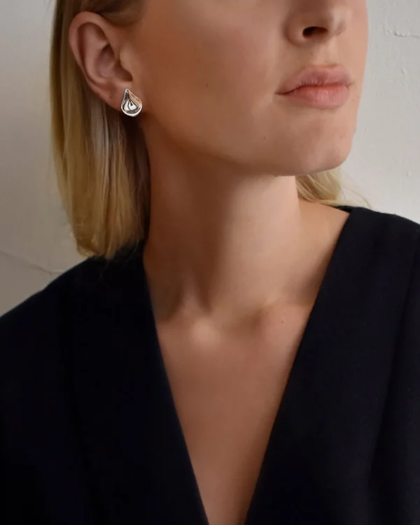 Gaias Grace studs fixed silver