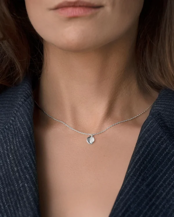 Lakeside drop necklace silver