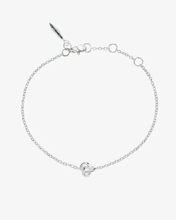 Le Knot drop bracelet silver