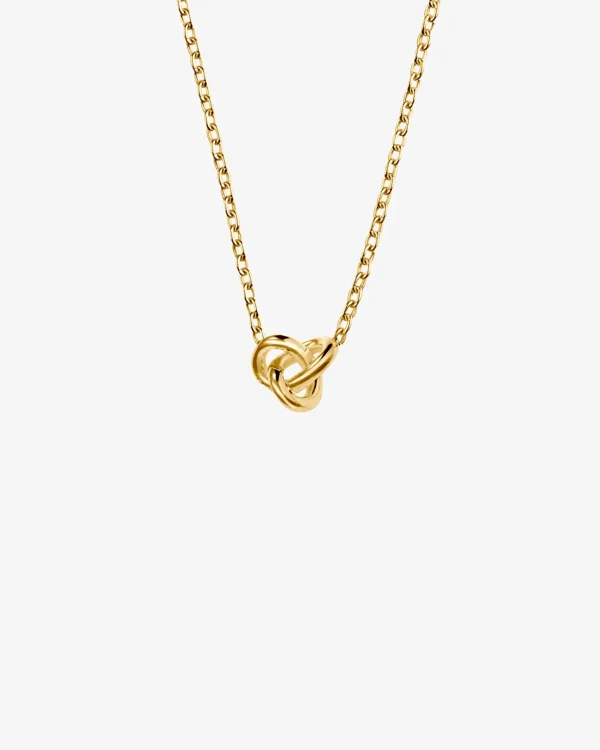 Le Knot drop necklace gold