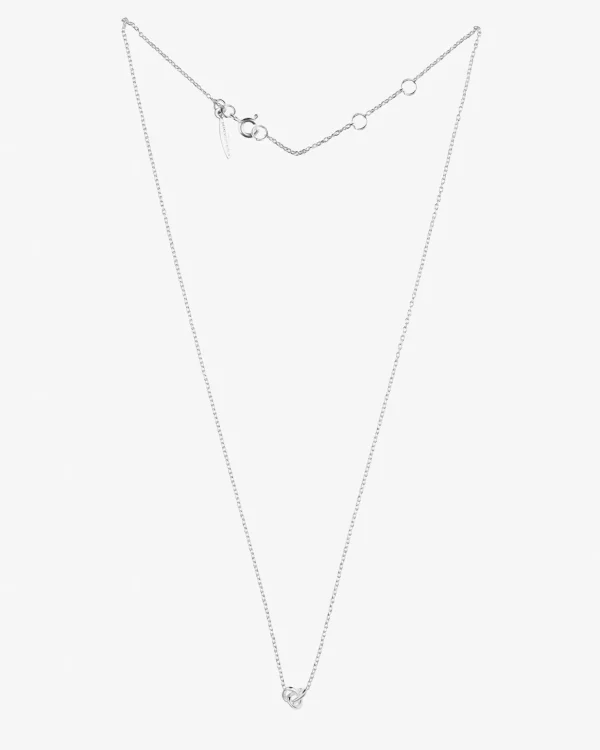 Le Knot drop necklace silver
