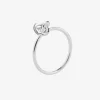 Le Knot drop ring silver