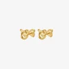 Le Knot drop studs gold