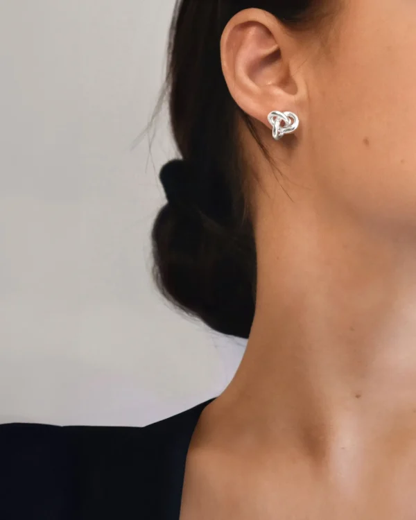 Le Knot studs silver