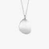 Leaf single necklace silver
