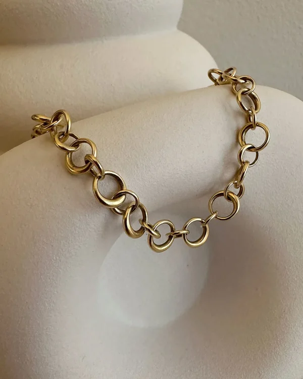 Les Amis drop chain bracelet gold