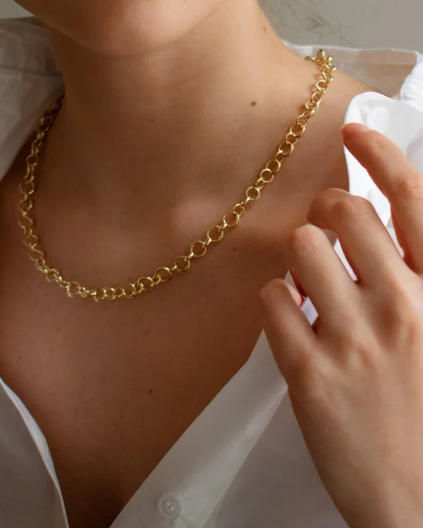 Les Amis drop chain necklace gold