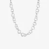Les Amis drop chain necklace silver
