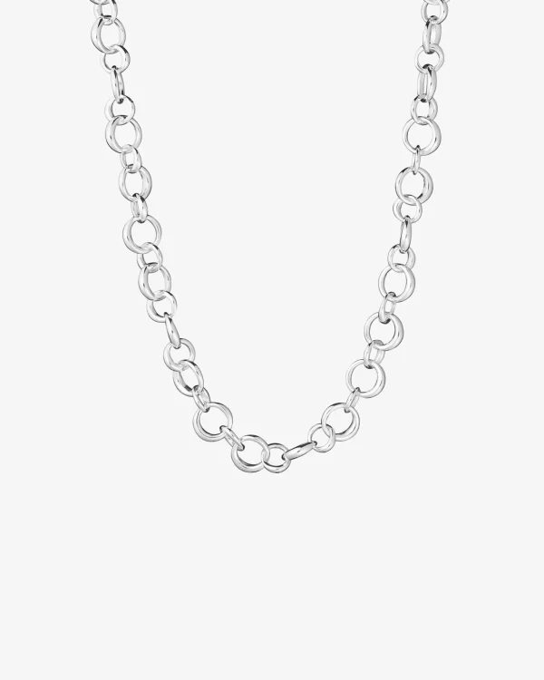Les Amis drop chain necklace silver